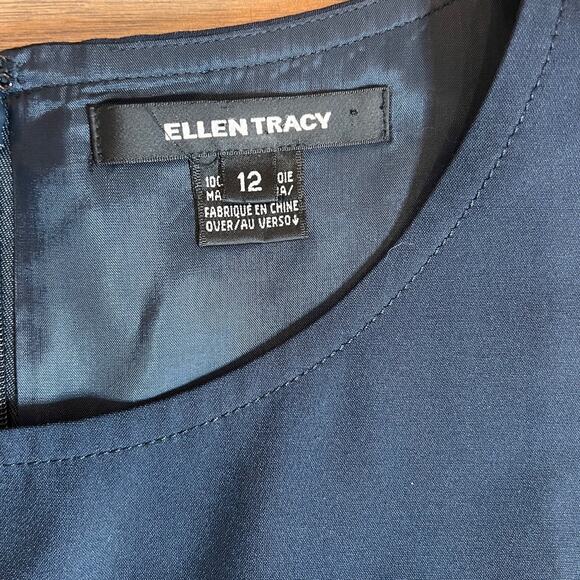 Ellen Tracy Sleeveless Sheath‎ Dress Black Office Career Work Party - Picture 7 of 9